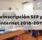 Preinscripción SEP por internet 2018-2019